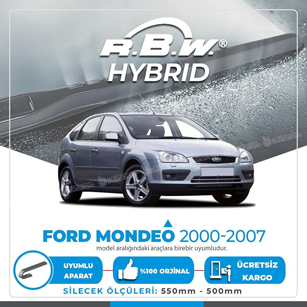Ford Mondeo Ön Silecek Takımı (2000-2007) RBW Hibrit