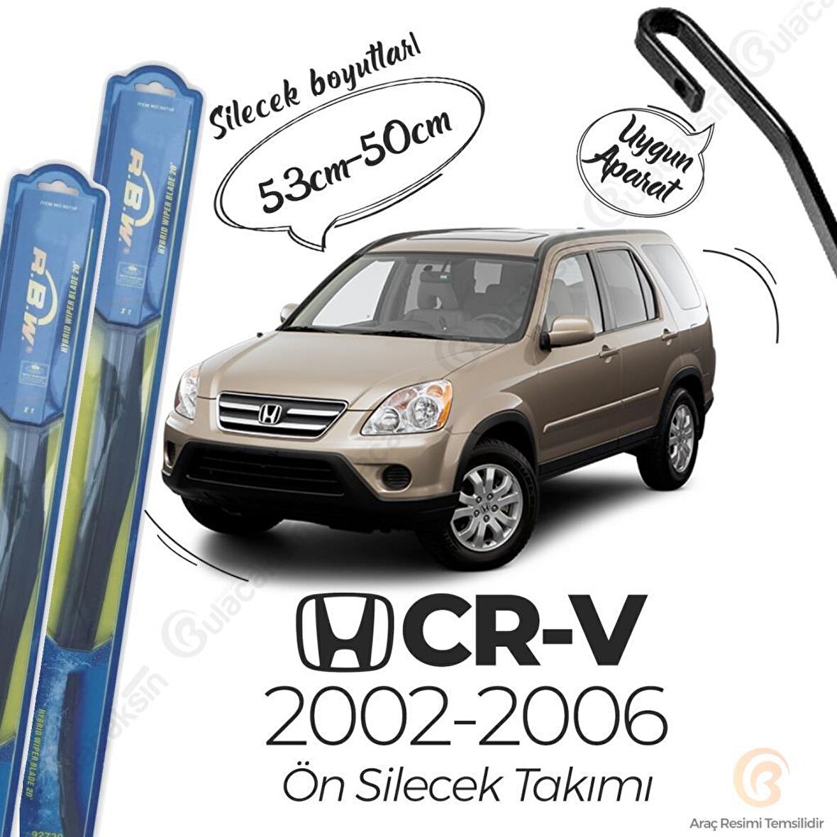 Honda CR-V Ön Silecek Takımı (2002-2006) RBW Hibrit
