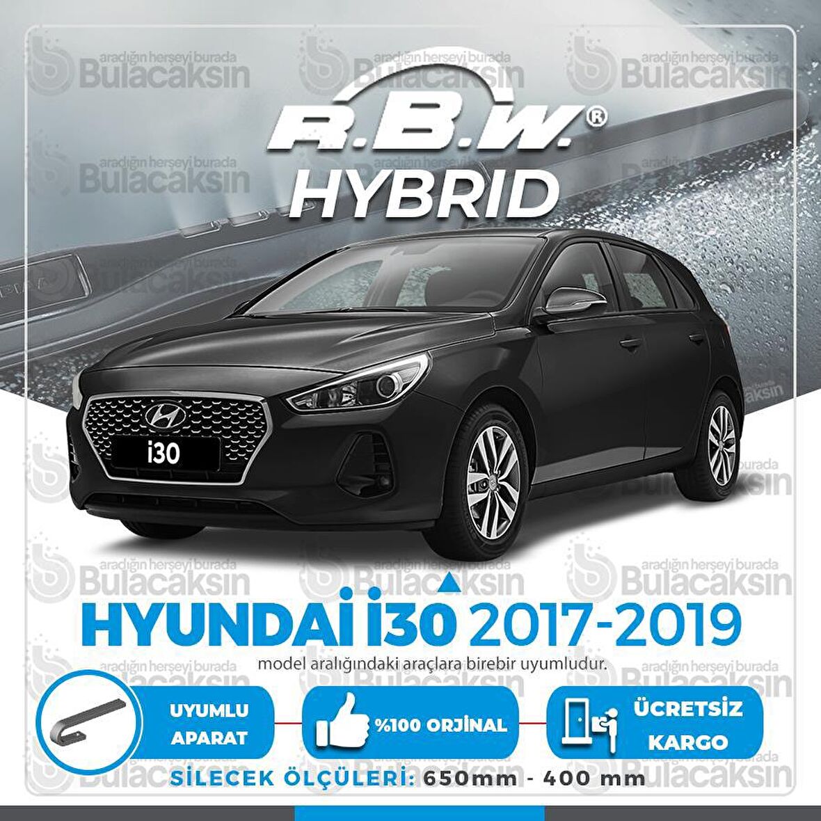 Hyundai i30 Ön Silecek Takımı (2017-2019) RBW Hibrit