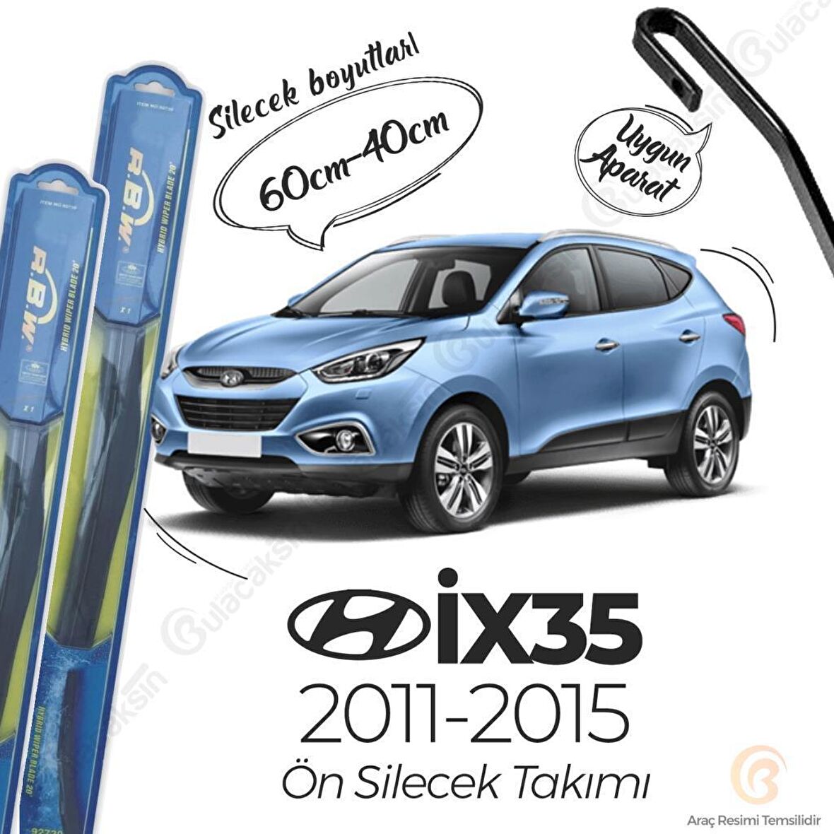 Hyundai ix35 Ön Silecek Takımı (2011-2015) RBW Hibrit