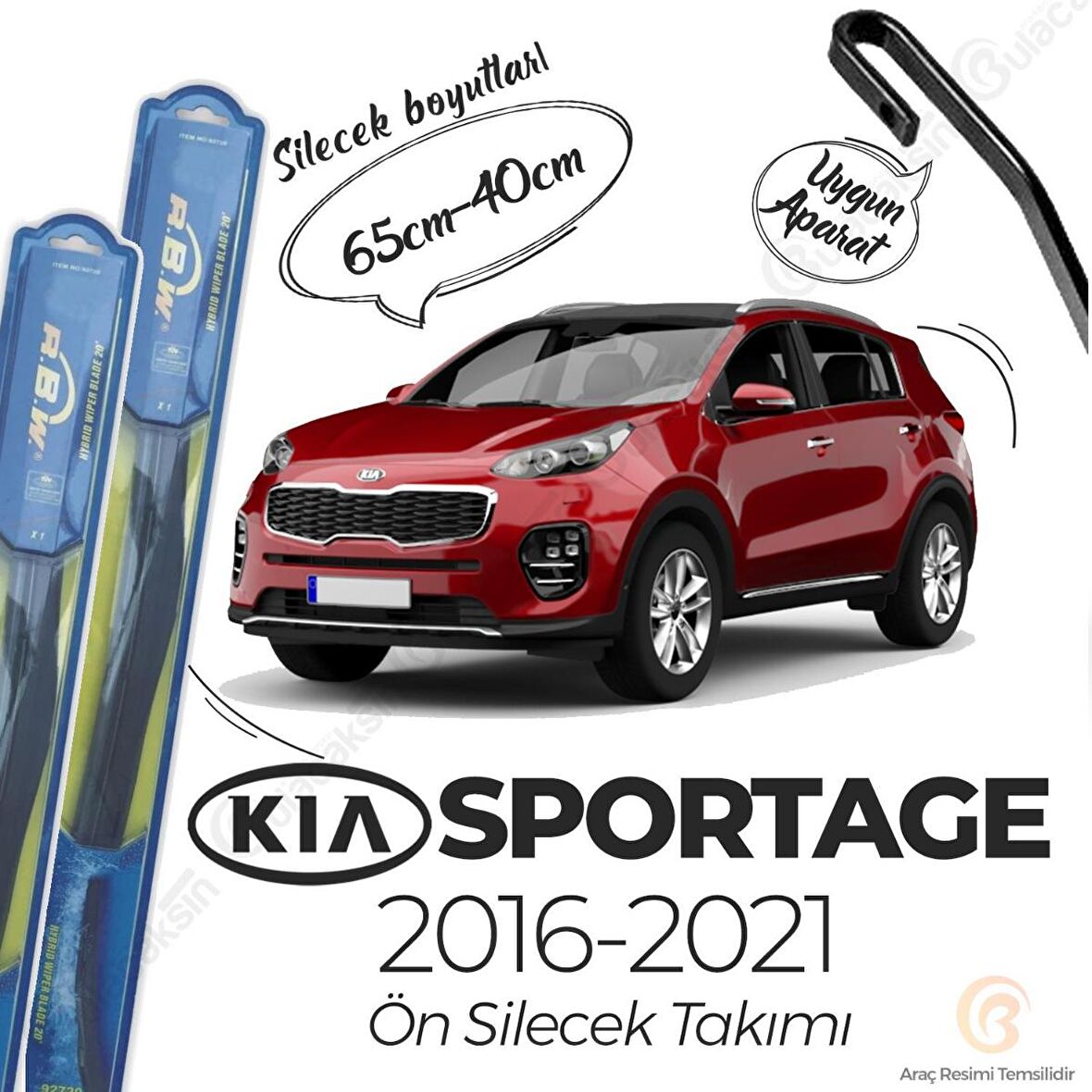 Kia Sportage Ön Silecek Takımı (2016-2020) RBW Hibrit