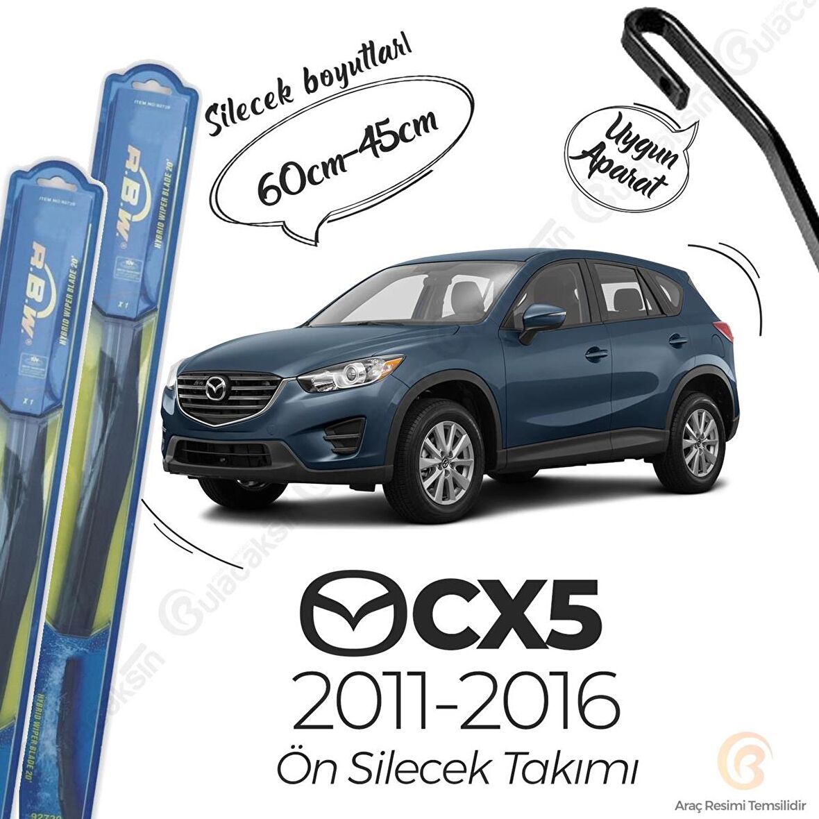 Mazda CX5 Ön Silecek Takımı (2011-2016) RBW Hibrit