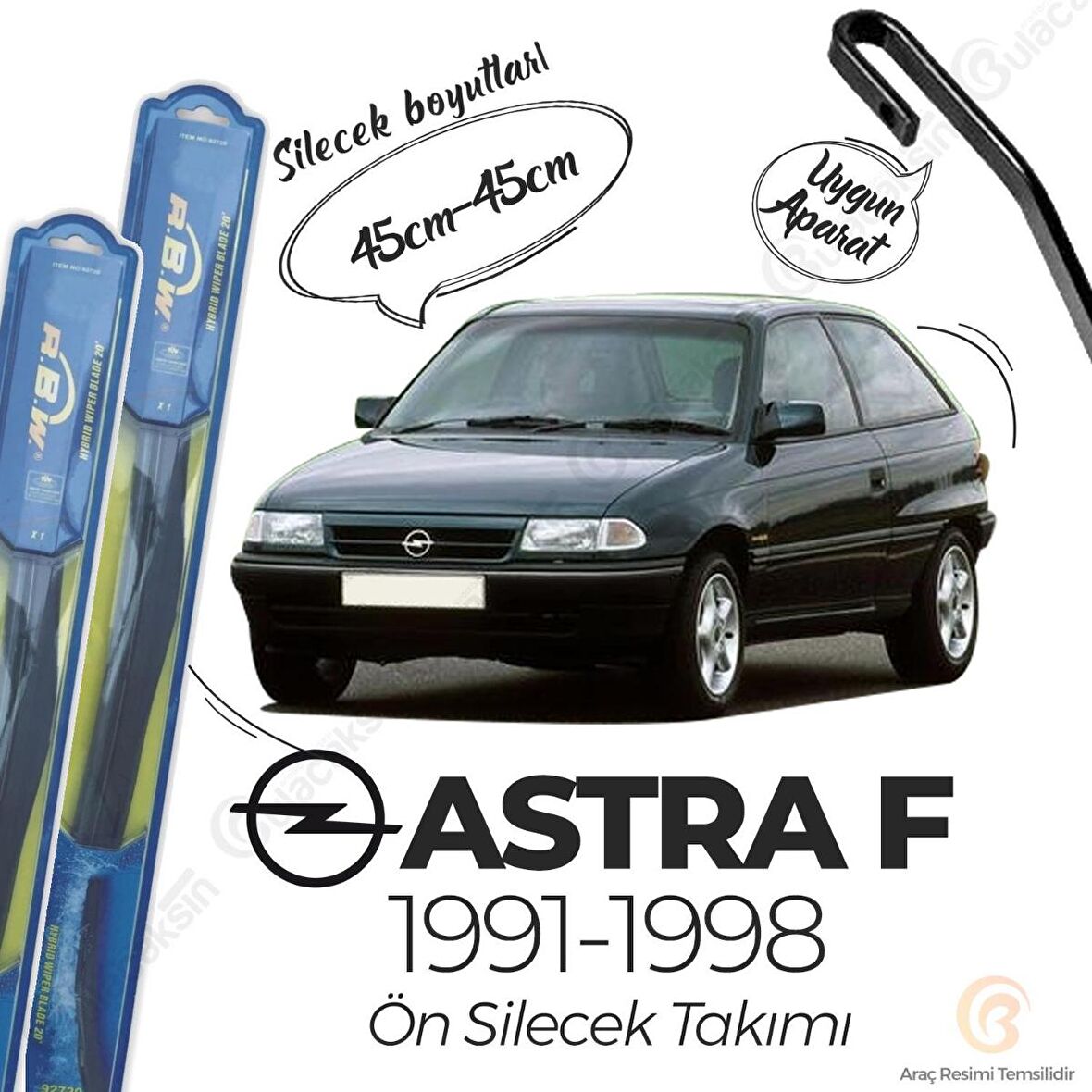 Opel Astra F Ön Silecek Takımı (1991-1998) RBW Hibrit