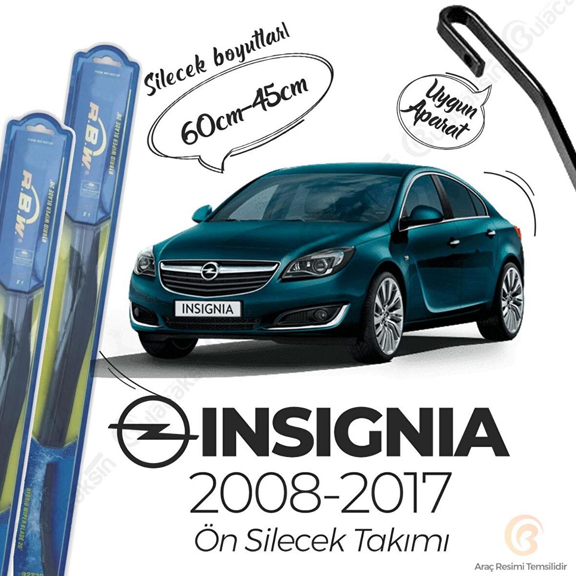 Opel İnsignia Ön Silecek Takımı (2008-2016) RBW Hibrit