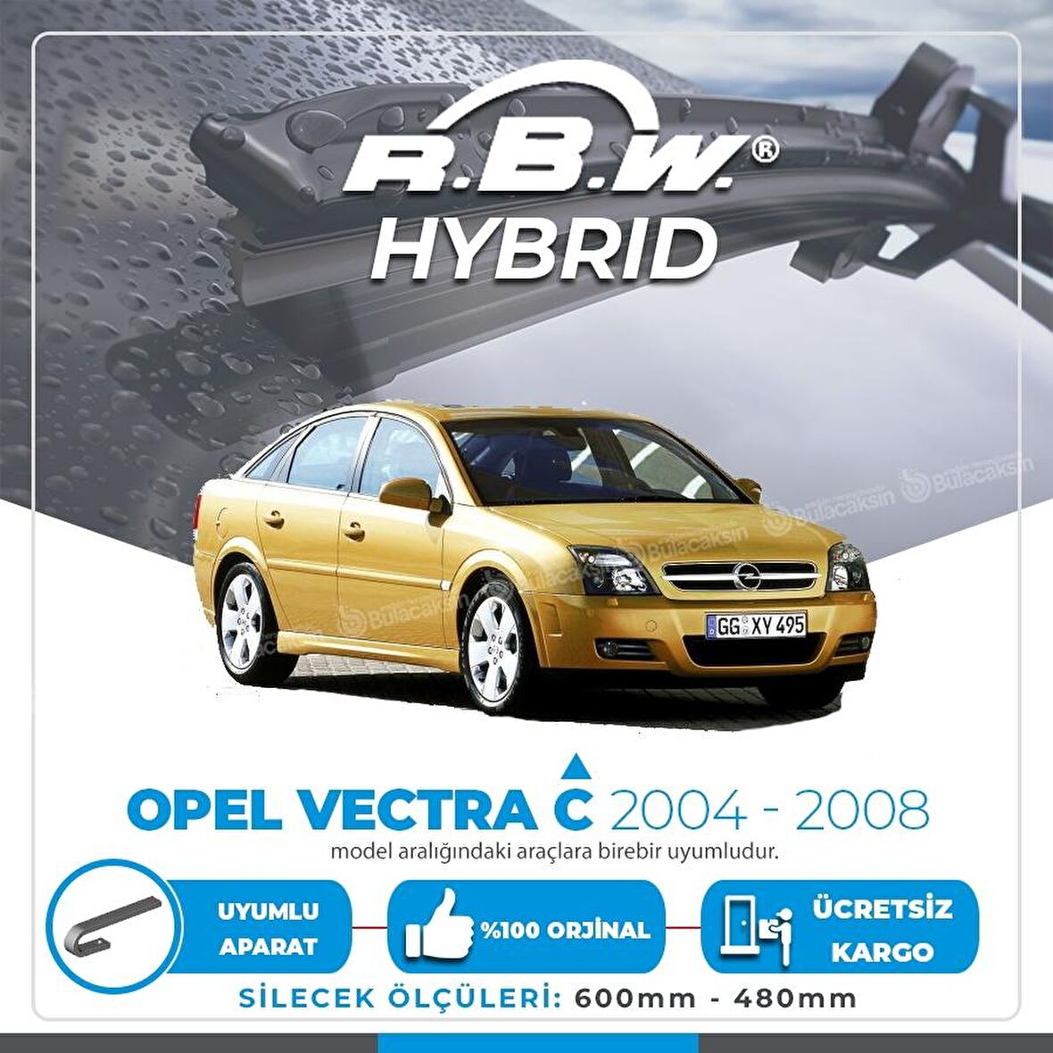 Opel Vectra C Ön Silecek Takımı (2004-2008) RBW Hibrit