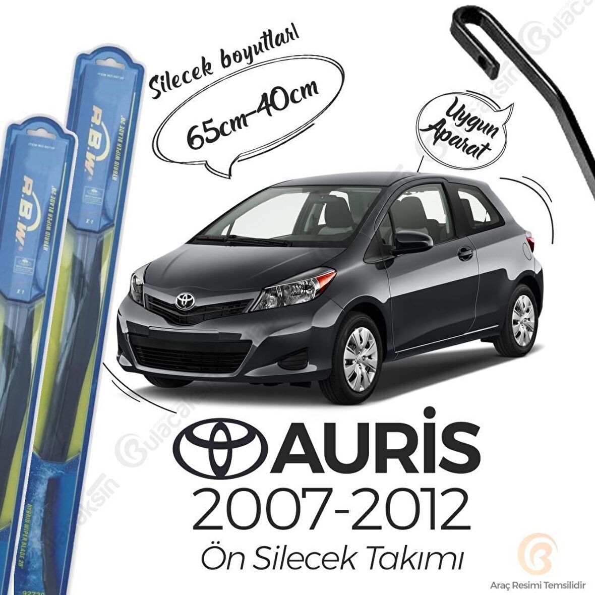 Toyota Auris Ön Silecek Takımı (2007-2012) RBW Hibrit