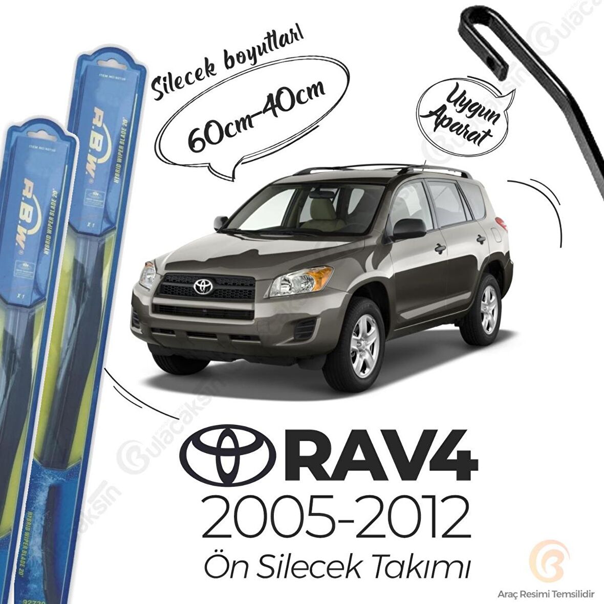 Toyota RAV4 Ön Silecek Takımı (2005-2012) RBW Hibrit