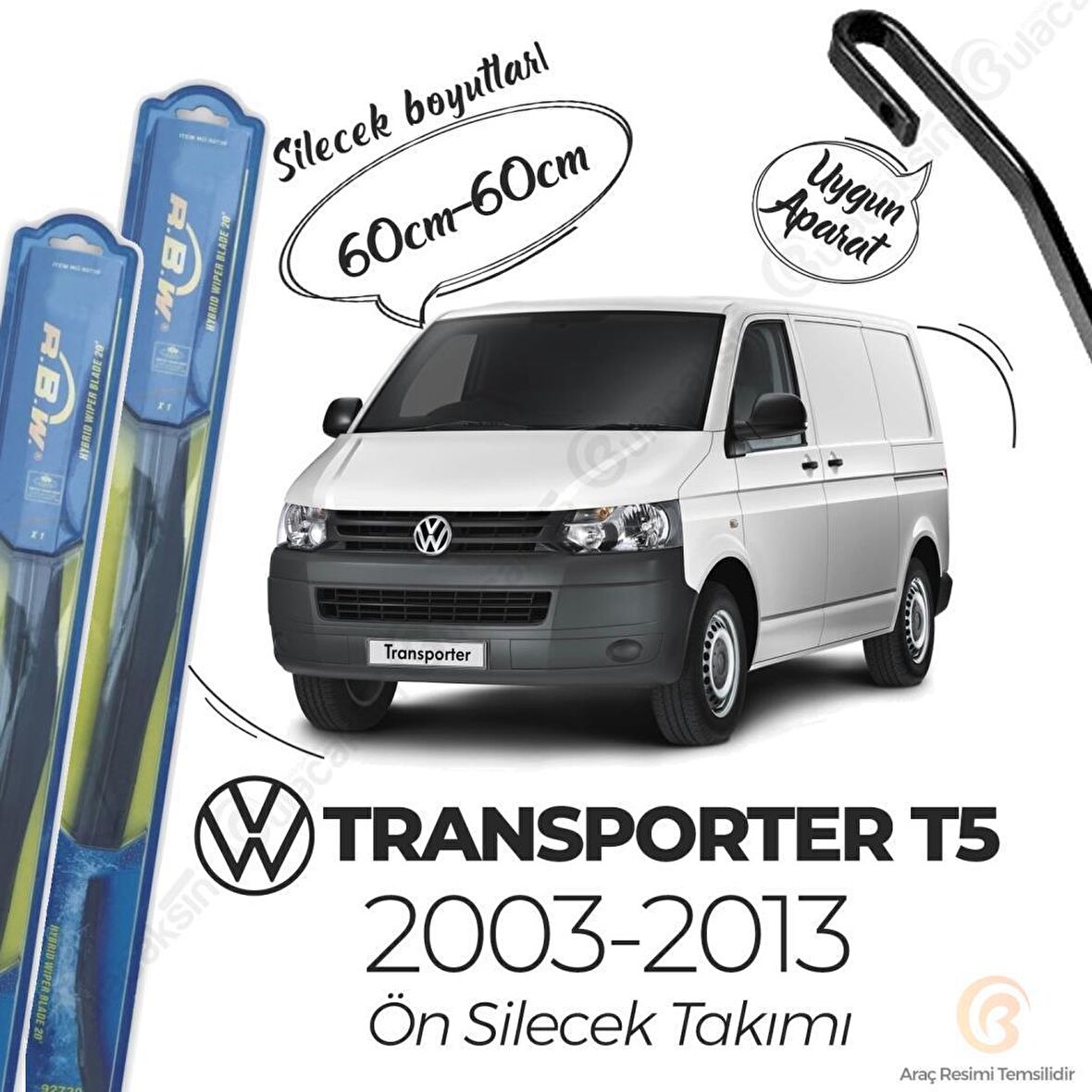 Volkswagen Transporter T5 Silecek Takımı (2003-2013) RBW Hibrit