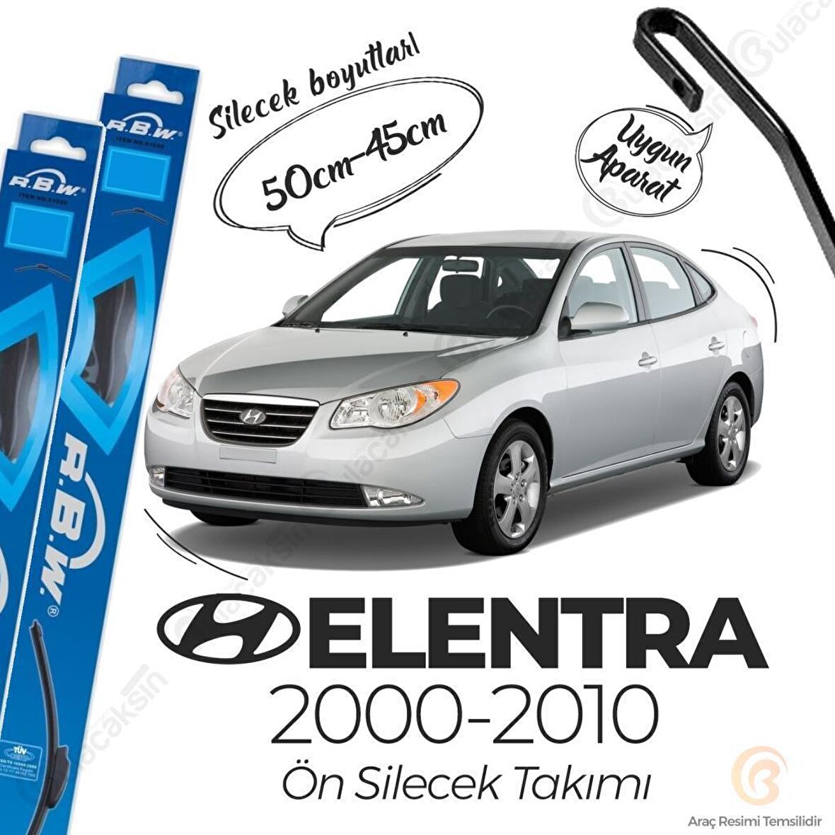 Hyundai Elantra Muz Silecek Takımı (2000-2010) RBW