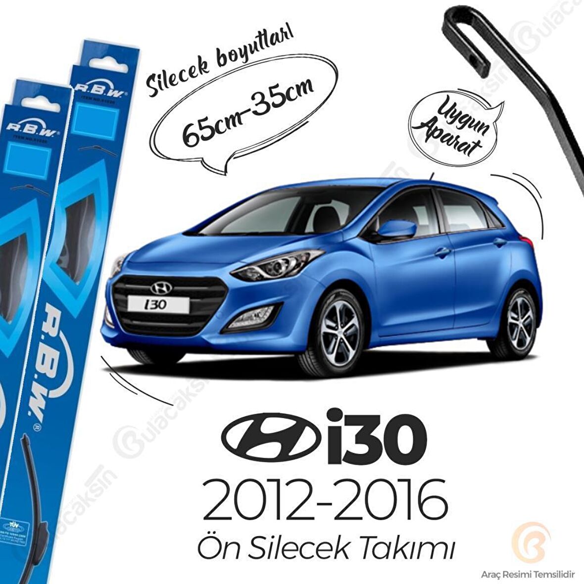 Hyundai i30 Muz Silecek Takımı (2012-2016) RBW