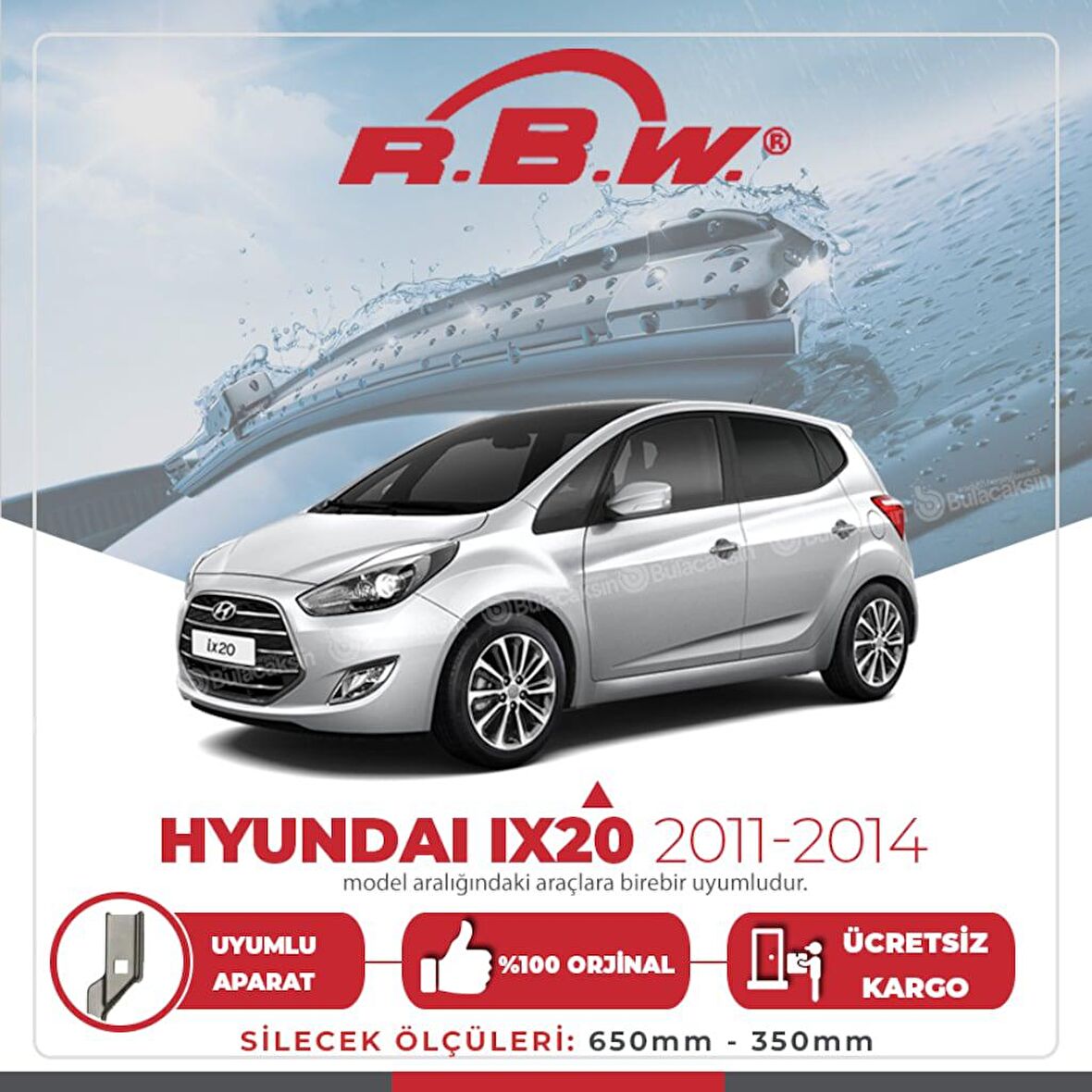 Hyundai iX20 Muz Silecek Takımı (2011-2014) RBW