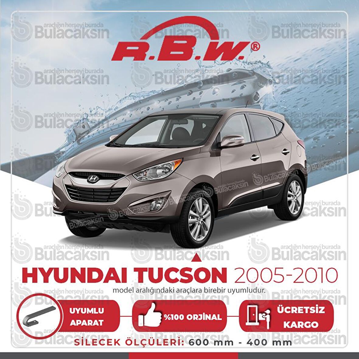 Hyundai Tucson Muz Silecek Takımı (2005-2010) RBW
