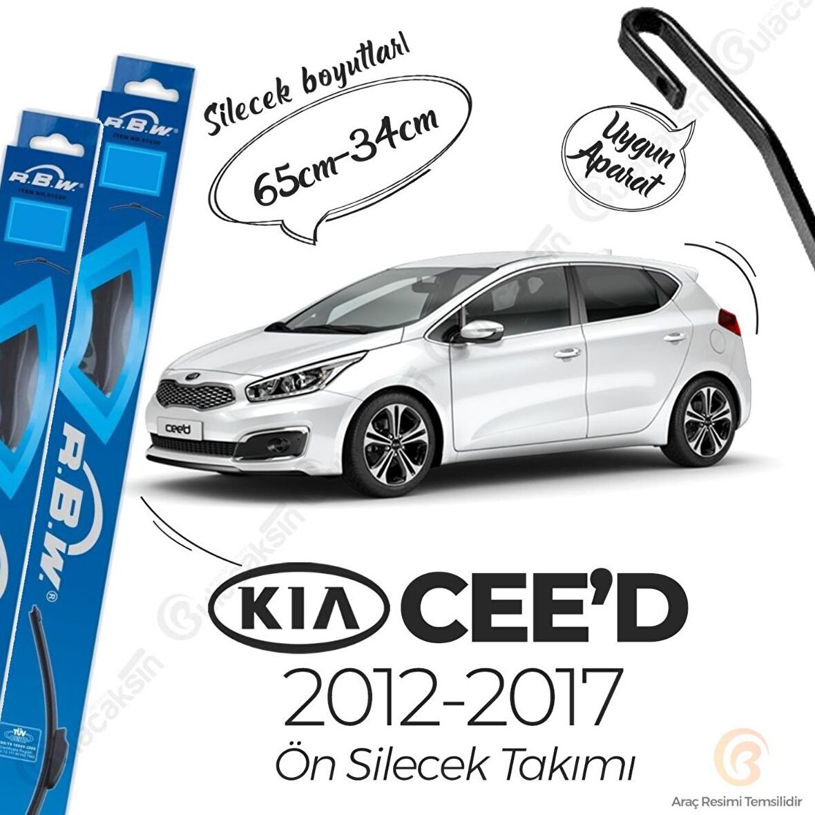 Kia Ceed Muz Silecek Takımı (2012-2017) RBW