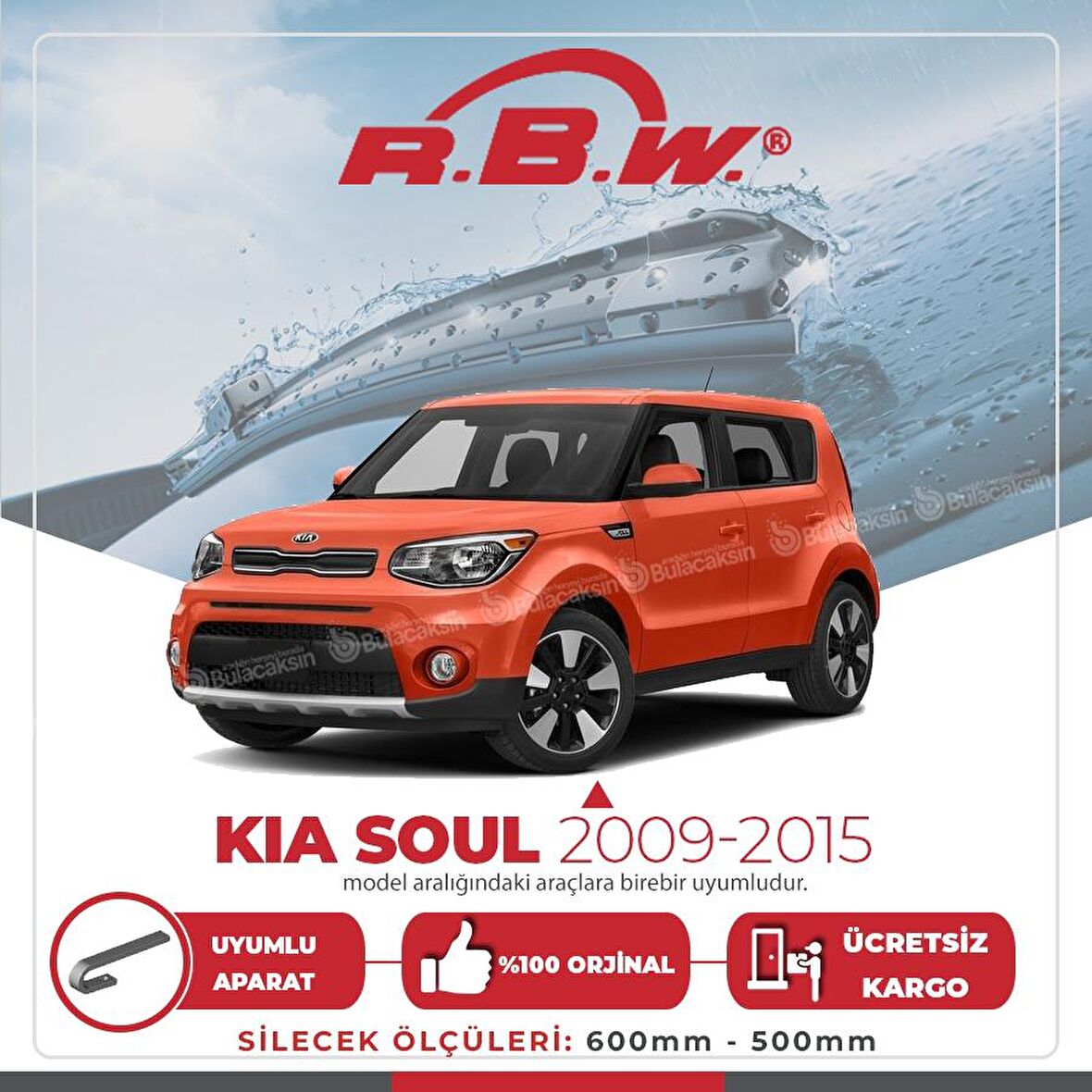 Kia Soul Muz Silecek Takımı (2009-2015) RBW