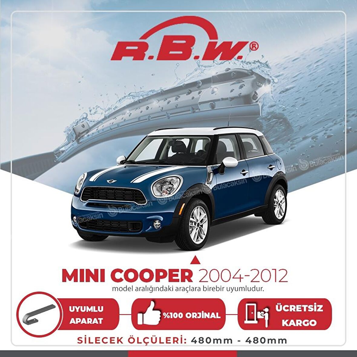 Mini Cooper Muz Silecek Takımı (2004-2012) RBW