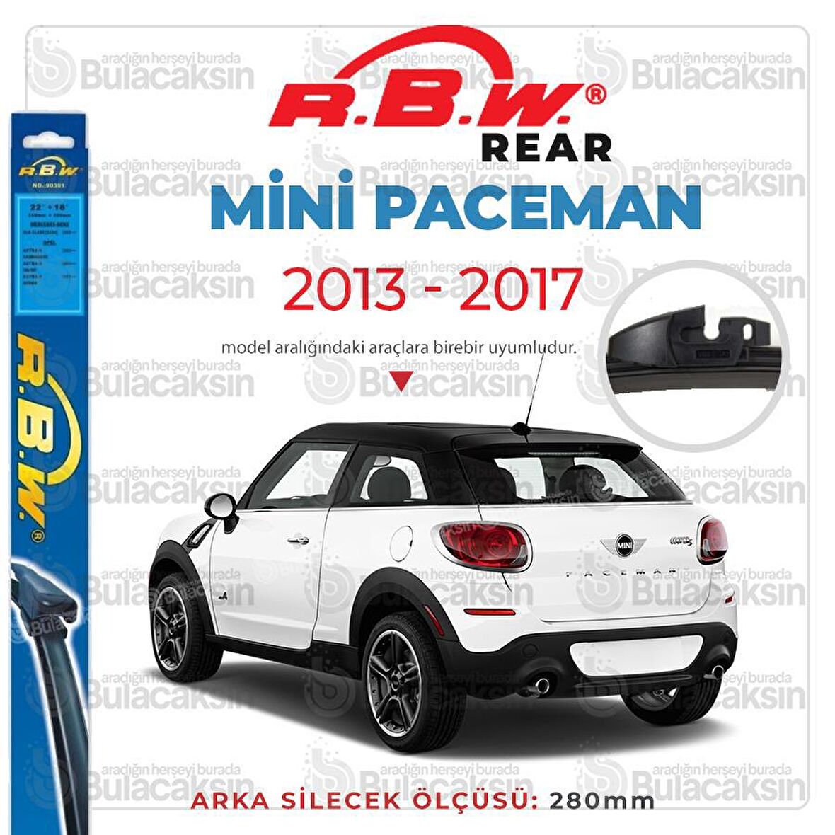 Mini Paceman Arka Silecek (2013-2017) RBW