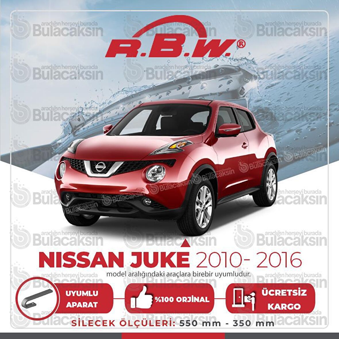 Nissan Juke Muz Silecek Takımı (2010-2016) RBW