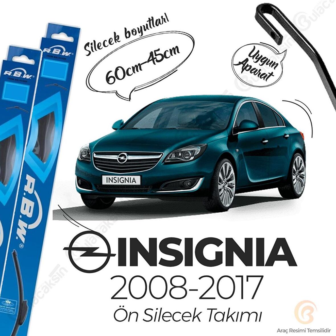 Opel Insignia Muz Silecek Takımı (2008-2016) RBW