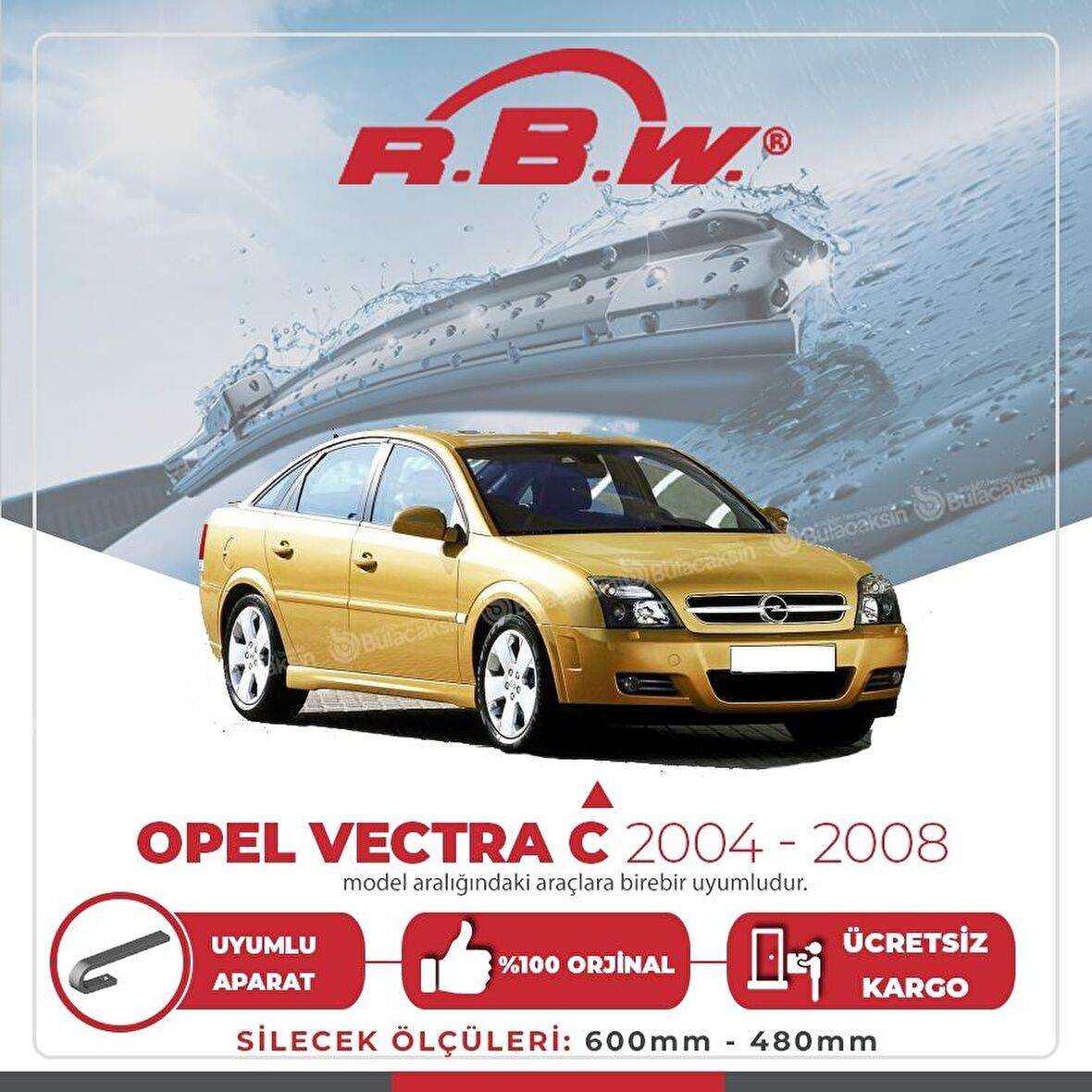 Opel Vectra C Muz Silecek Takımı (2004-2008) RBW