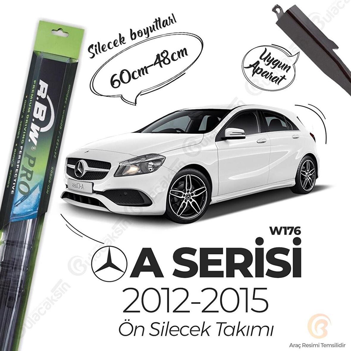 Mercedes A Serisi W176 Muz Silecek Takımı (2012-2015) RBW PRO