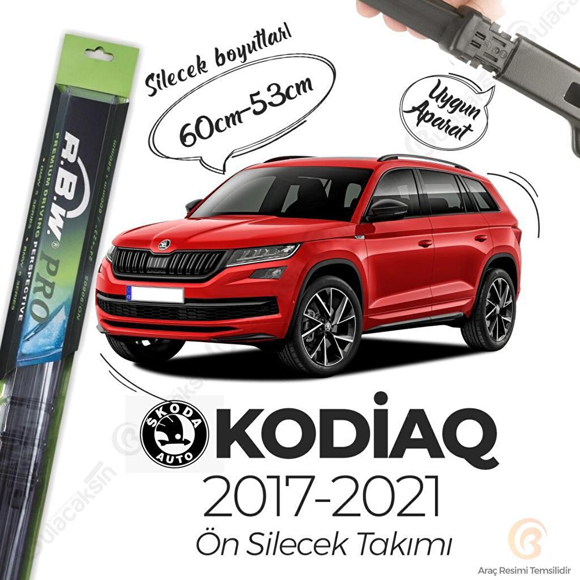 Skoda Kodiaq Muz Silecek Takımı (2017-2021) RBW PRO