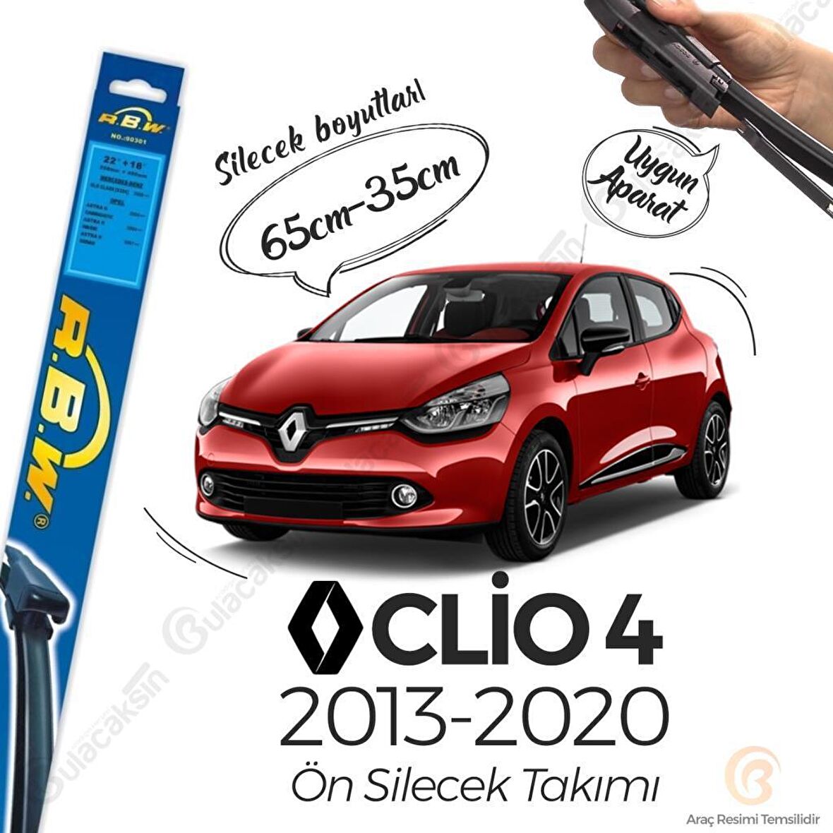 Renault Clio 4 Muz Silecek Takımı (2012-2020) RBW