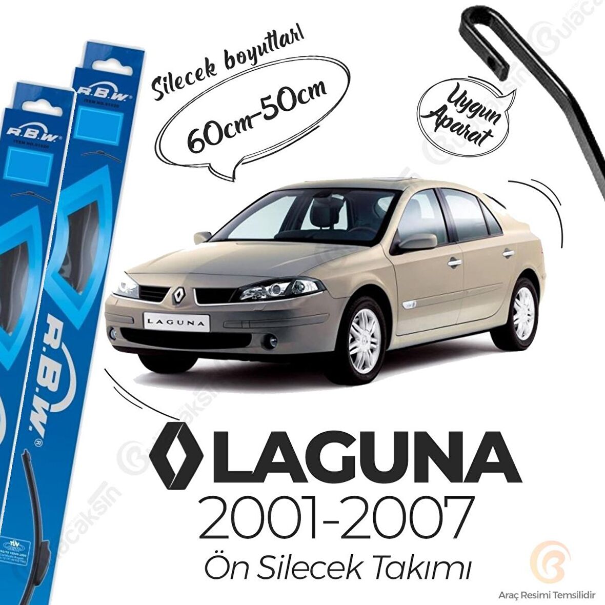 Renault Laguna Muz Silecek Takımı (2001-2007) RBW