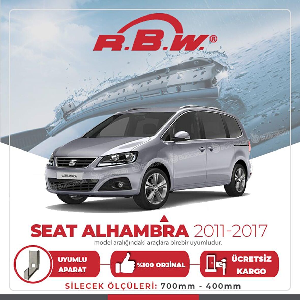 Seat Alhambra Muz Silecek Takımı (2011-2017) RBW