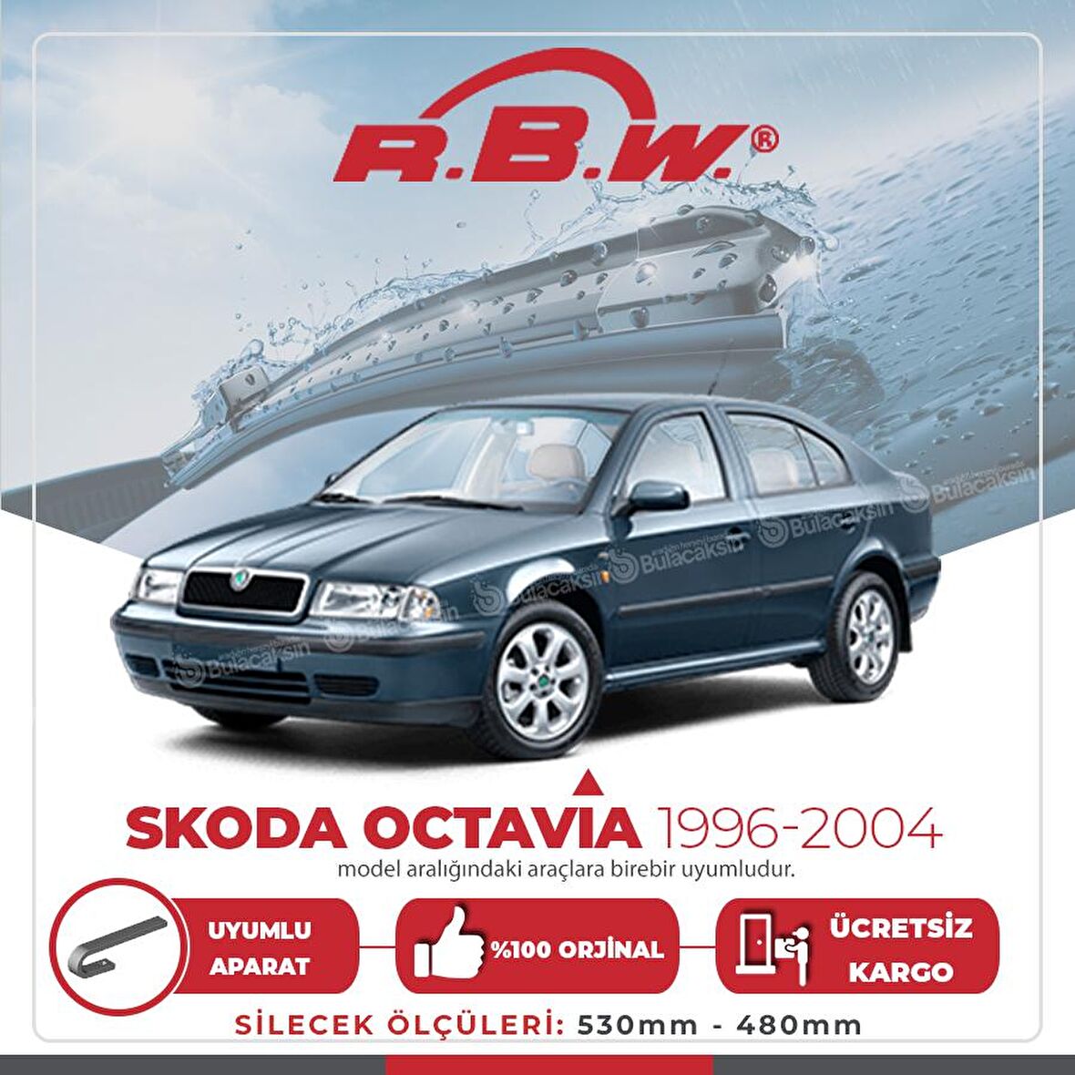 Skoda Octavia Muz Silecek Takımı (1996-2004) RBW