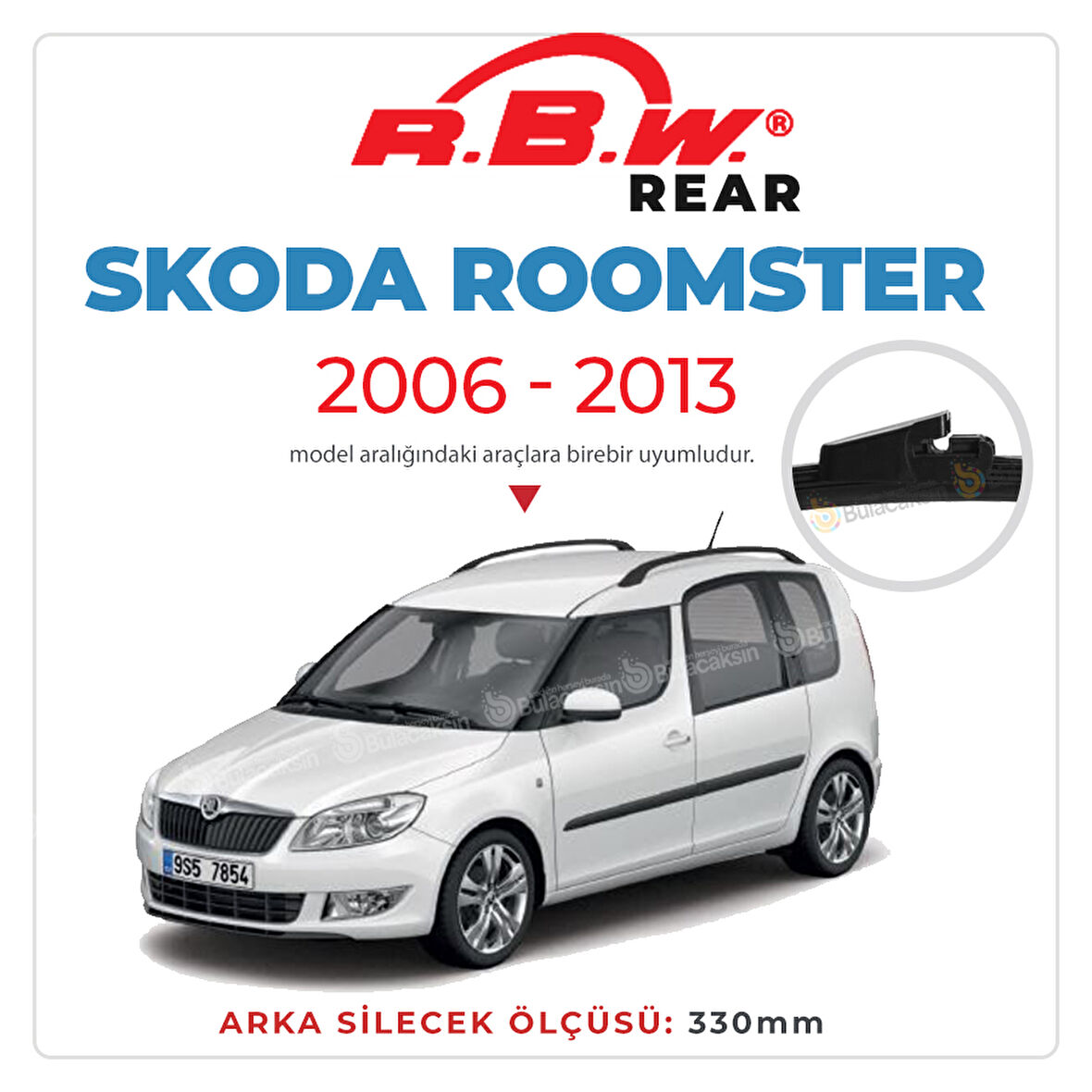 Skoda Roomster Arka Silecek (2006-2013) RBW