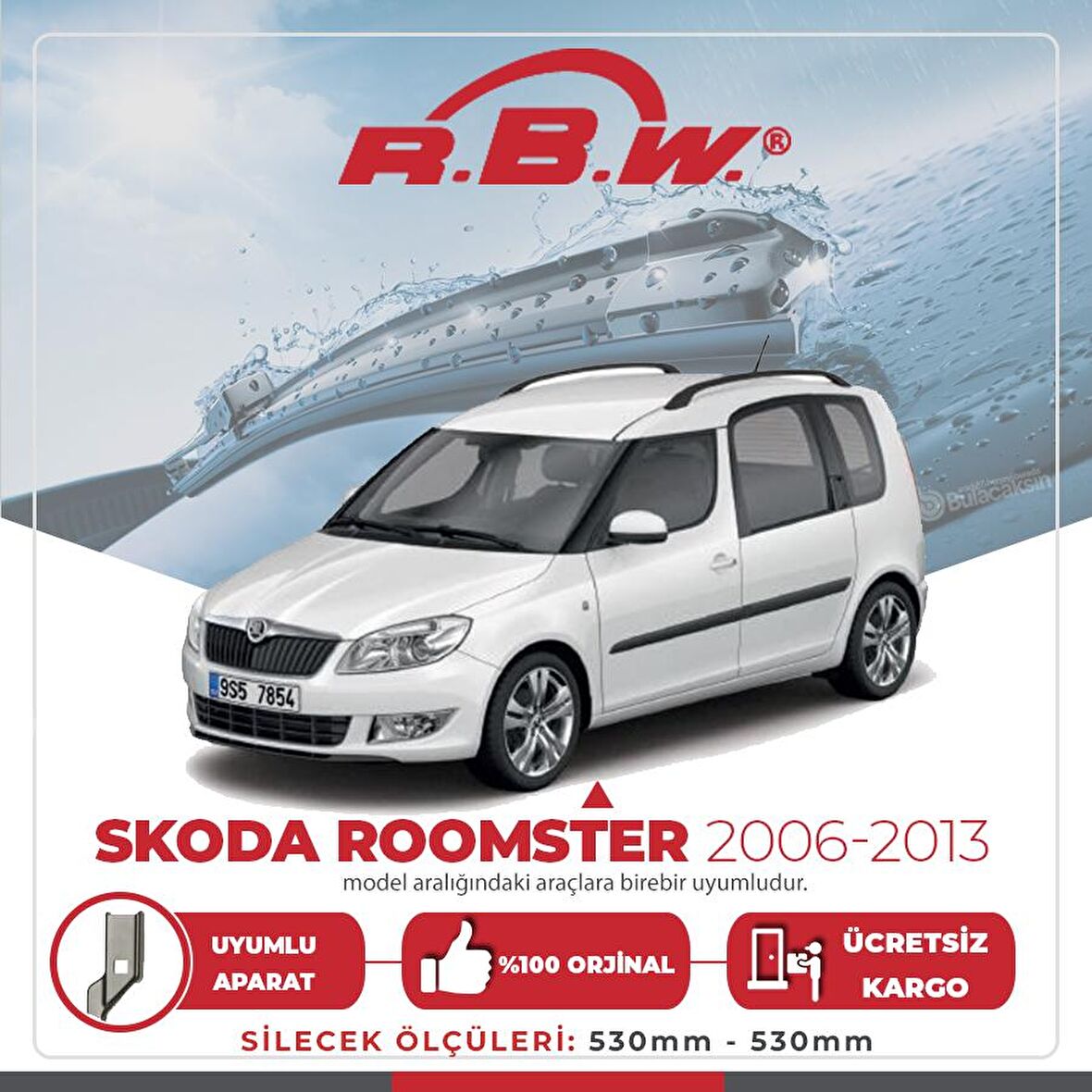 Skoda Roomster Muz Silecek Takımı (2006-2013) RBW