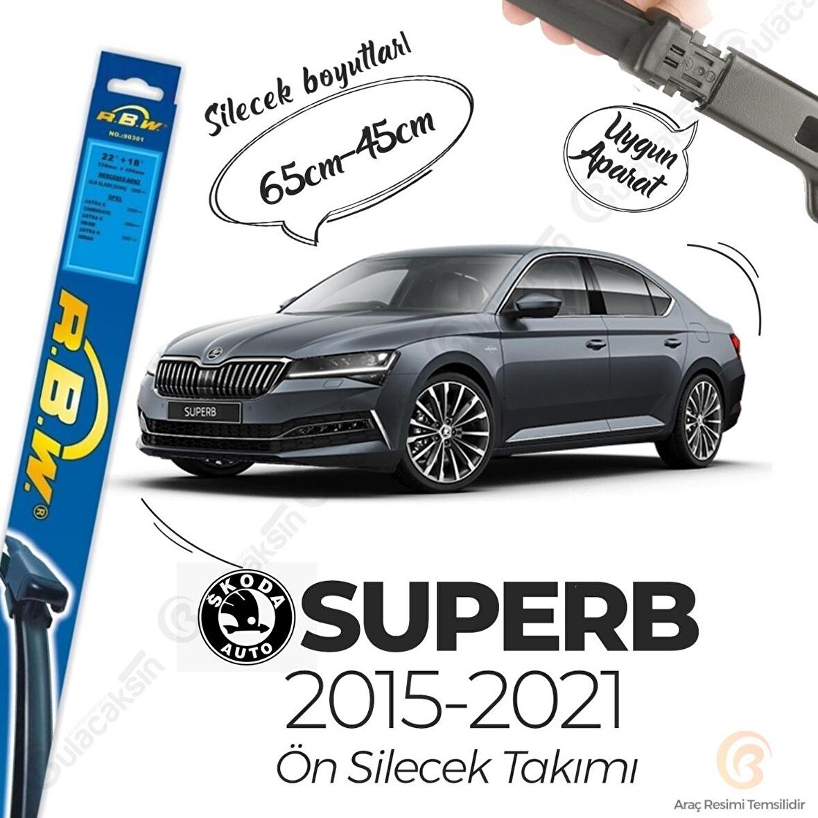 Skoda Superb Muz Silecek Takımı (2015-2021) RBW