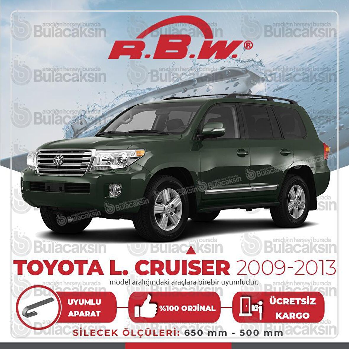 Toyota Land Cruiser Muz Silecek Takımı (2009-2013) RBW
