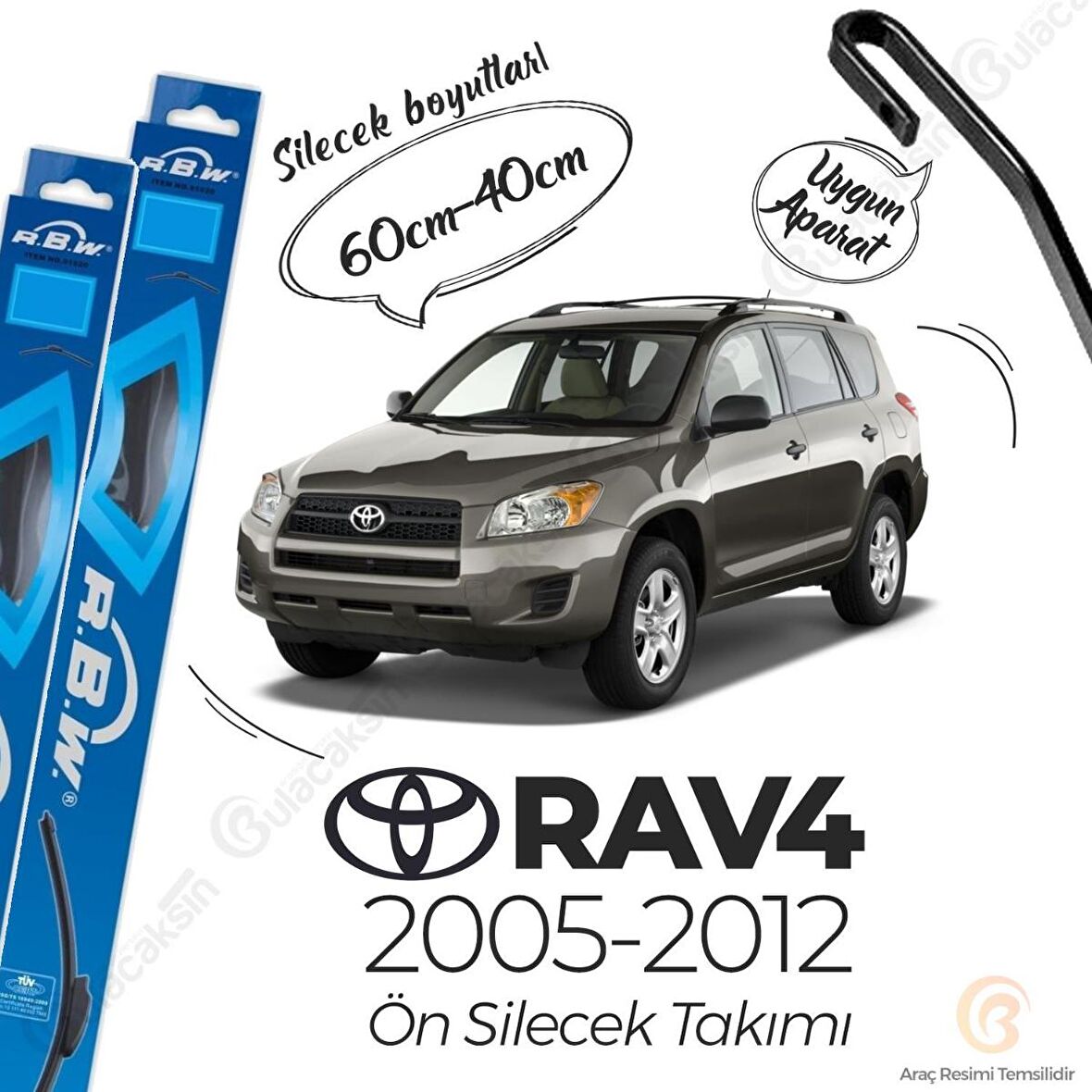 Toyota Rav4 Muz Silecek Takımı (2005-2012) RBW