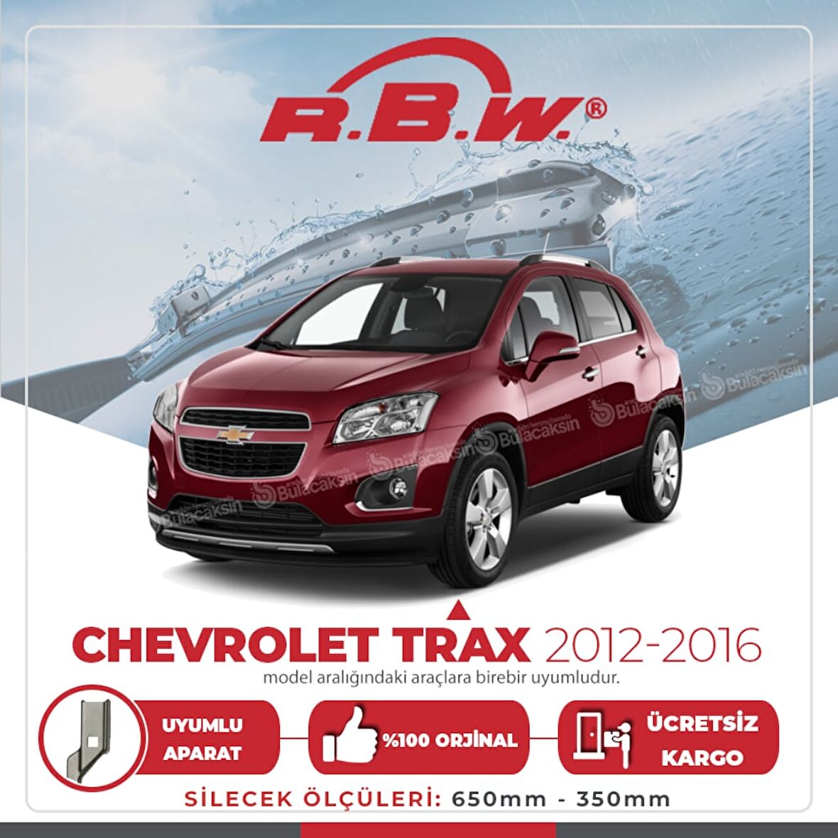 RBW Chevrolet Trax Muz Silecek Takımı (2012-2016) RBW