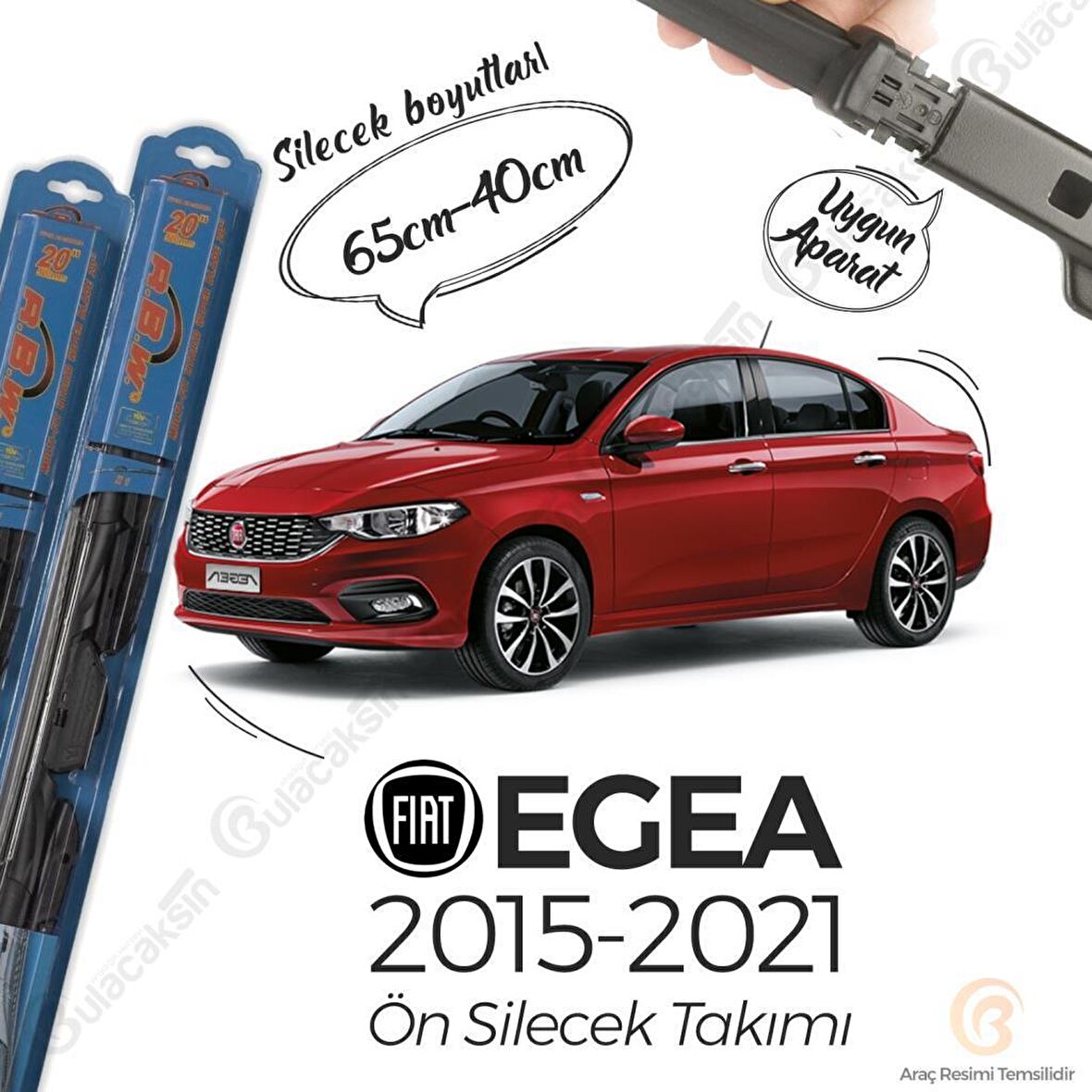 Fiat Egea 2015 - 2021 Silecek Takımı - RBW Hibrit