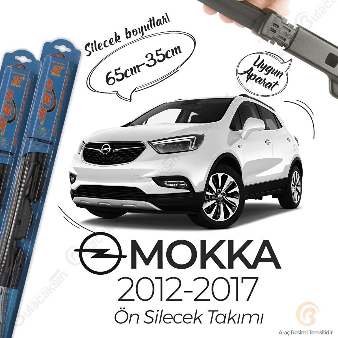 Opel Mokka 2012 - 2017 Silecek Takımı - RBW Hibrit