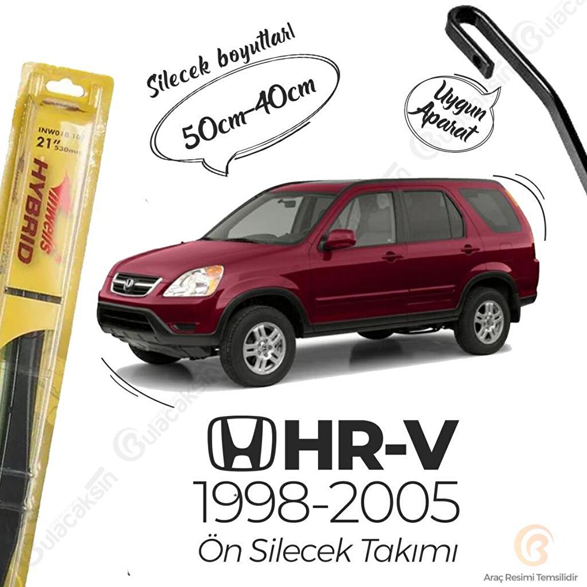 Honda HR-V Ön Silecek Takımı (1998-2005) İnwells Hibrit