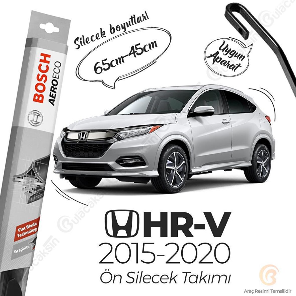 Honda HR-V Muz Silecek Takımı (2015 - 2020) Bosch Aeroeco