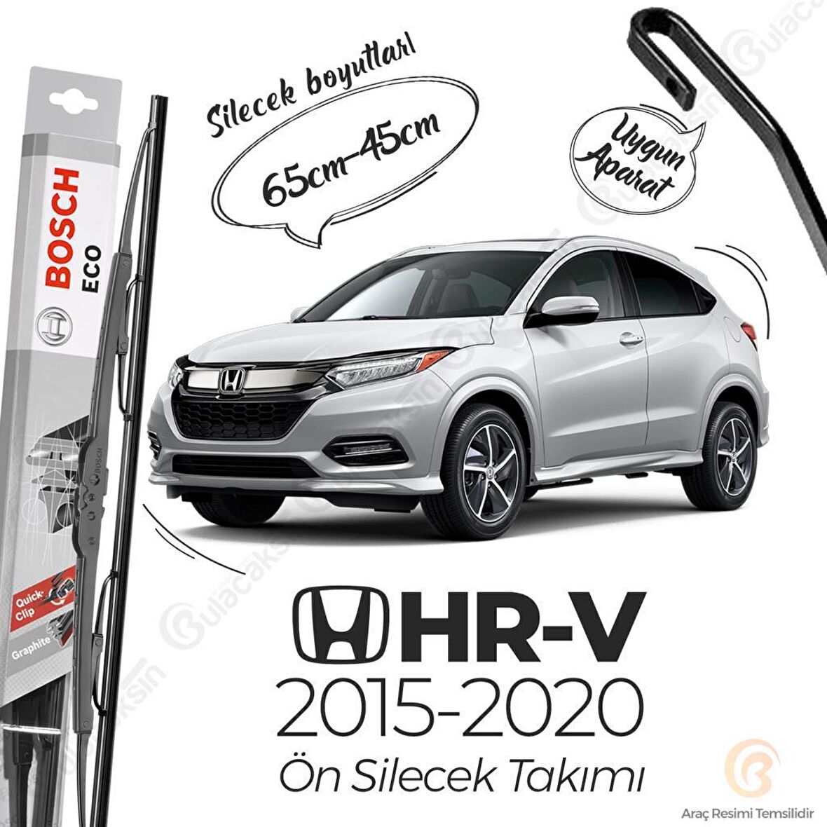Honda HR-V Muz Silecek Takımı (2015-2020) Bosch ECO