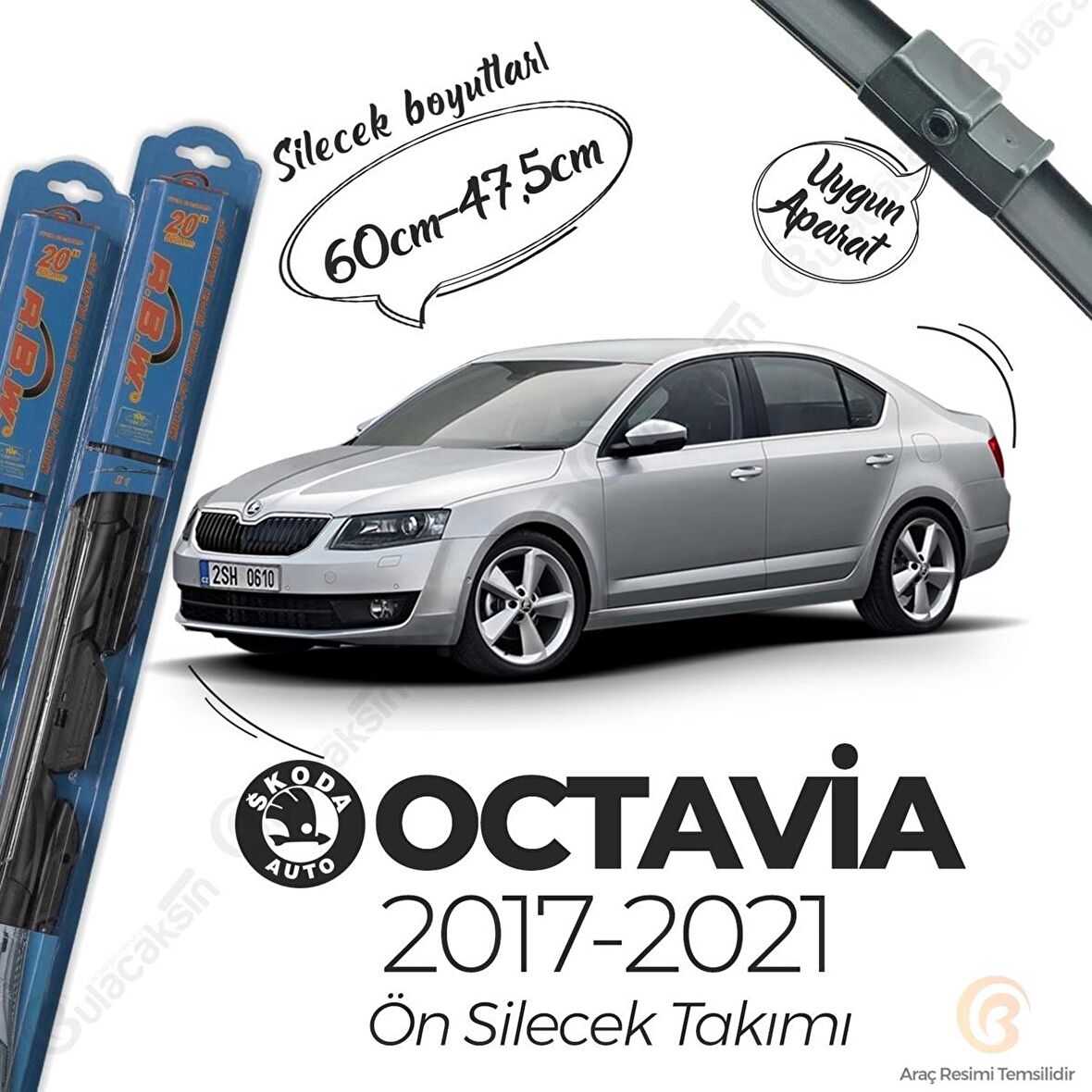 Skoda Octavia Ön Silecek Takımı (2006-2012) RBW Hibrit