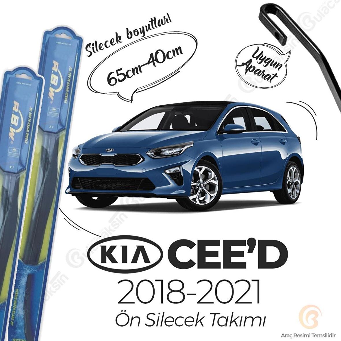 Kia Ceed Ön Silecek Takımı (2018-2021) RBW Hibrit