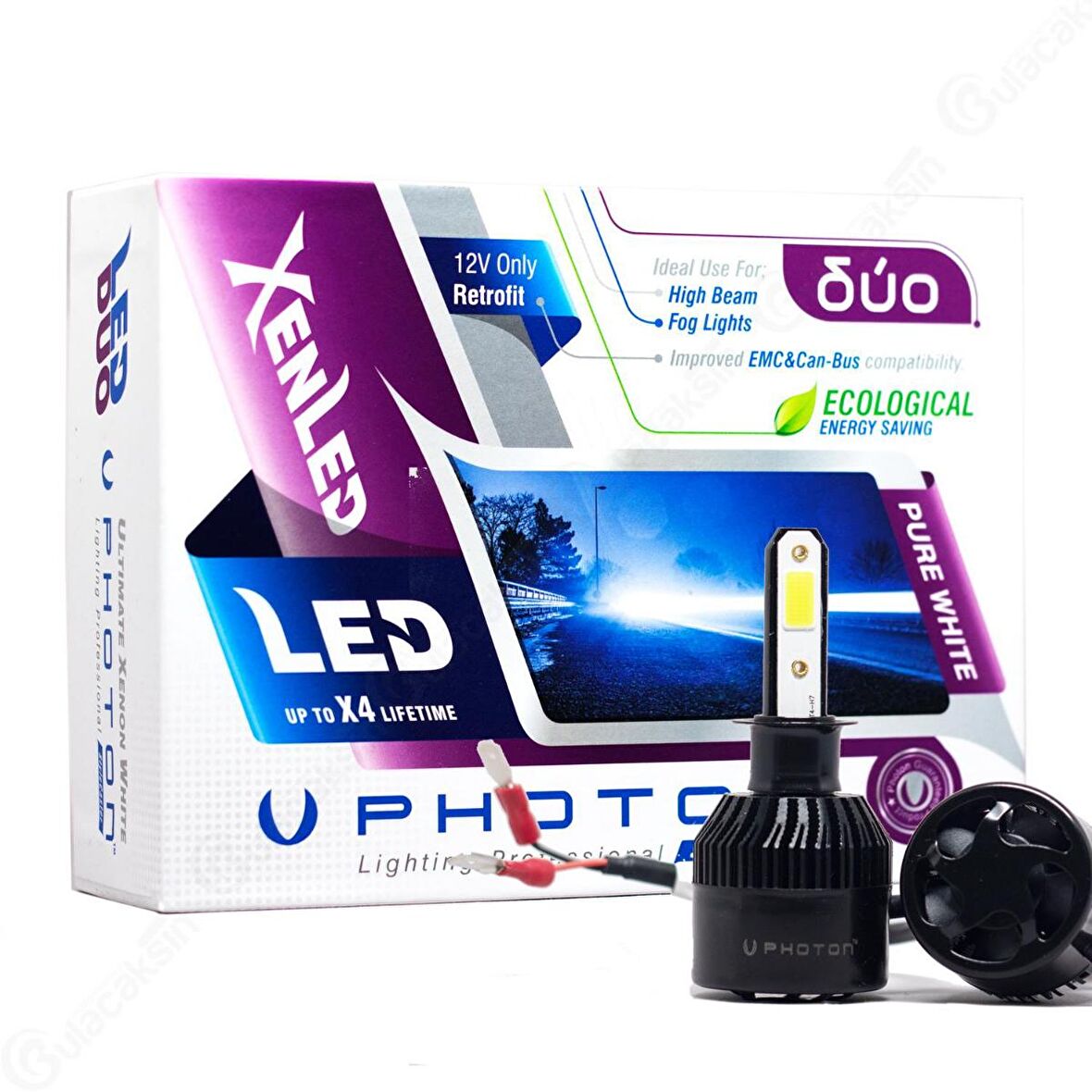 Photon Duo Serisi Led Headlight Beyaz Işık 12V Led Xenon H3