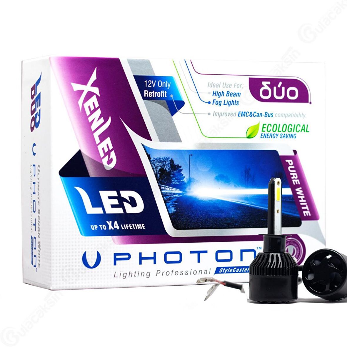 Photon Duo Serisi Led Headlight Beyaz Işık 12V Led Xenon H1