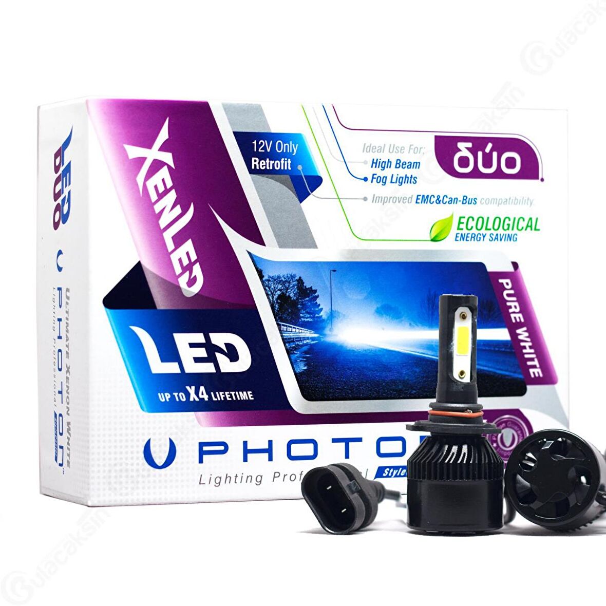 Photon Duo Serisi Led Headlight Beyaz Işık 12V Led Xenon HB3-9005