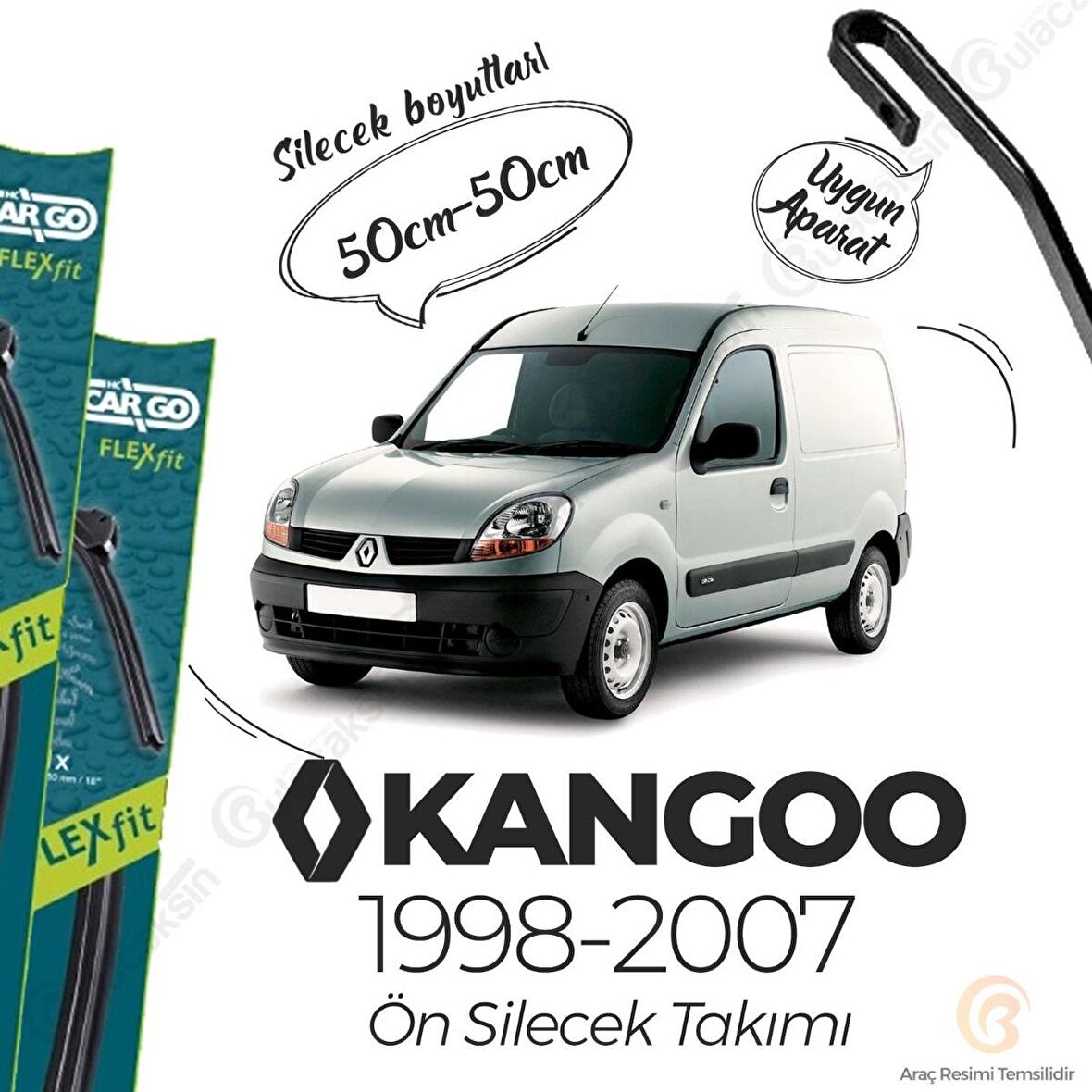 Renault Kangoo Muz Silecek Takımı (1998-2007) Bosch Cargo