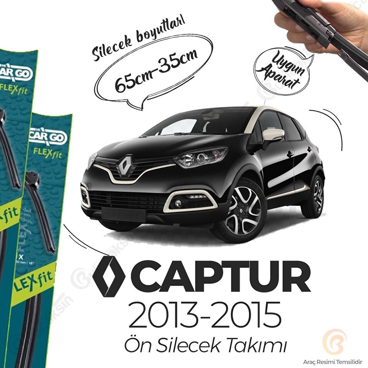 Renault Captur Muz Silecek Takımı (2013-2015) Bosch Cargo
