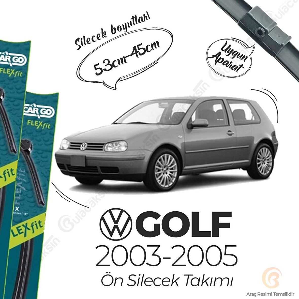 Volkswagen Golf 4 Muz Silecek Takımı (2003-2005) Bosch Cargo