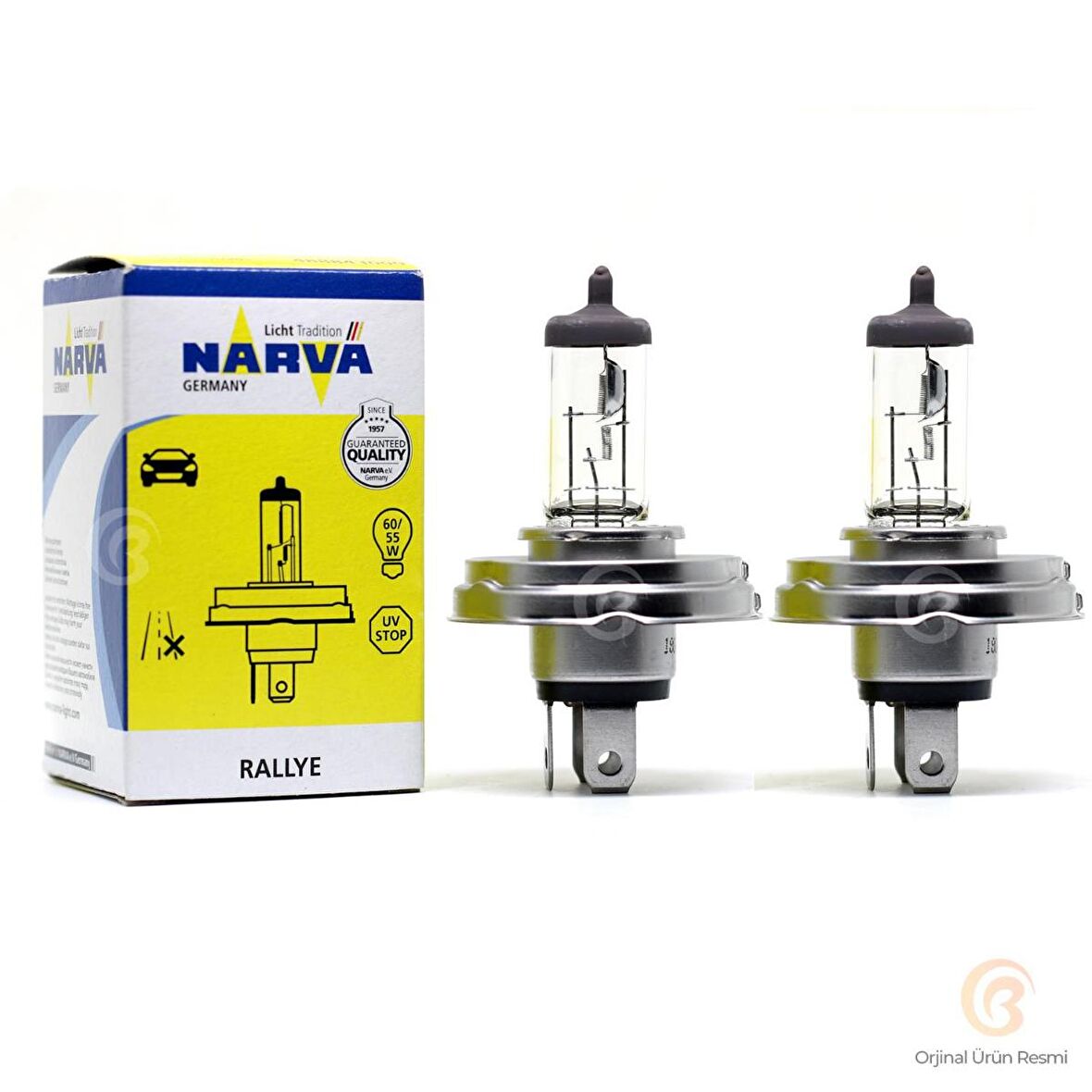 Narva Ampul H4 12V 60/55W P45t Tablalı - 2 ADET