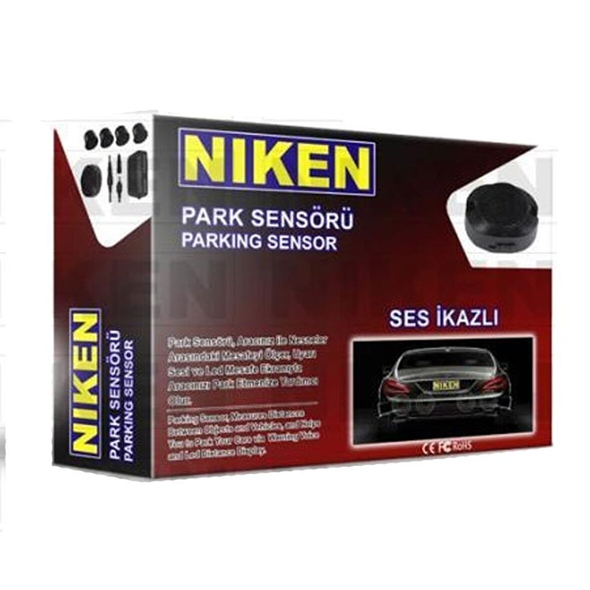 Niken Park Sensörü Ses İkazlı 22mm Beyaz